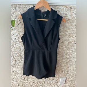 Black Sleeveless romper
